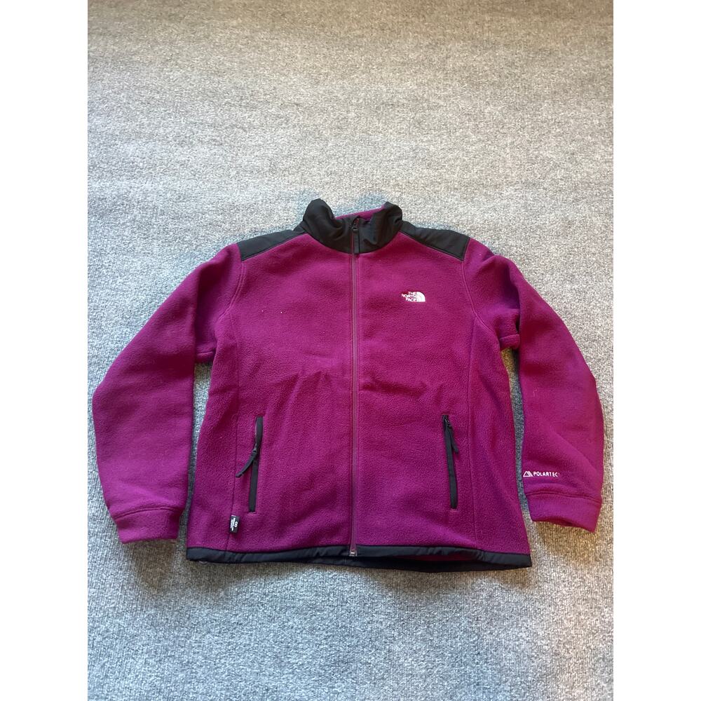 The North Face Polartec 200 Fleece Jacket Large Pink Black - Picture 3 of 9